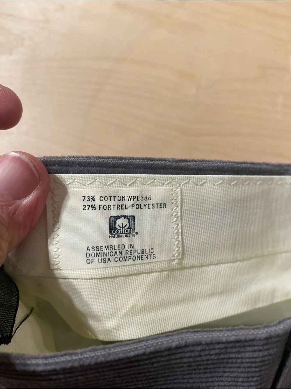 Haggar Men's Gray Corduroy Dress Pants 38 x 30 (SX)